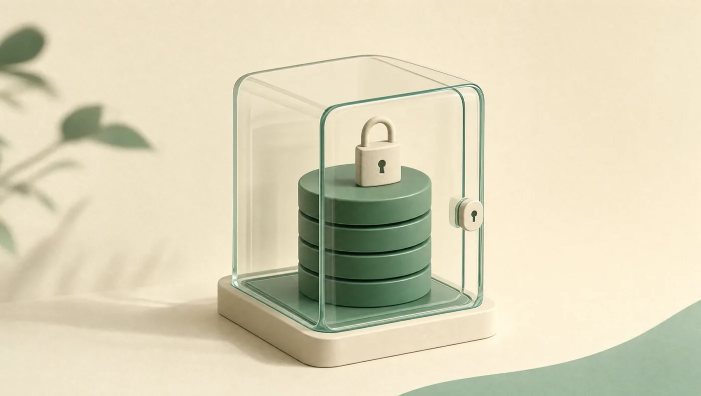 Your data is locked even while it sits still.